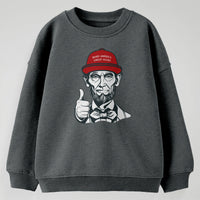 Load image into Gallery viewer, Maga Abe Youth Crewneck Sweatshirt | Dark Heather

