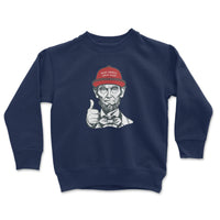 Load image into Gallery viewer, maga abe crewneck sweatshirt, donald trump abraham lincoln sweatshirt
