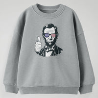 Load image into Gallery viewer, Abe Approves Youth Crewneck Sweatshirt | Sport Grey
