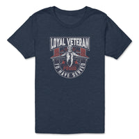 Load image into Gallery viewer, Loyal Veteran Youth Tee | Heather Navy
