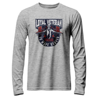 Load image into Gallery viewer, Loyal Veteran Long Sleeve Shirt Athletic Heather color
