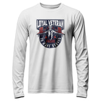 Load image into Gallery viewer, Loyal Veteran Long Sleeve Shirt white color 
