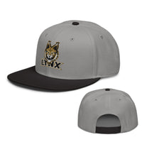 Load image into Gallery viewer, Lynx Snapback Hat black gray color
