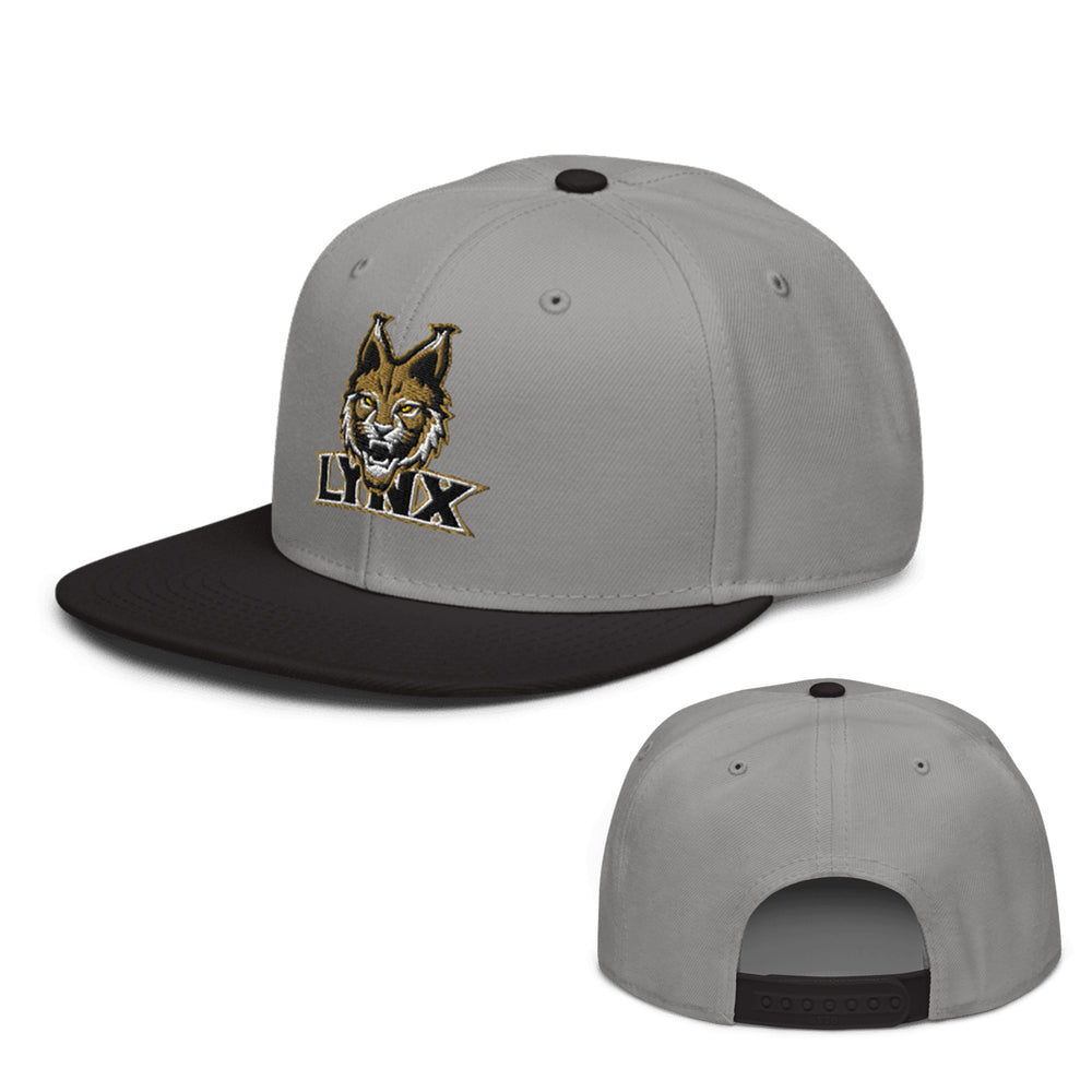 Lynx Snapback Hat black gray color