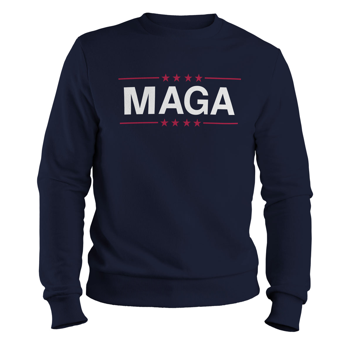 MAGA Patriotic Crewneck Sweatshirt navy color