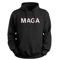 Load image into Gallery viewer, MAGA Patriotic Hoodie black color 
