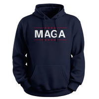 Load image into Gallery viewer, MAGA Patriotic Hoodie navy color
