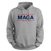 Load image into Gallery viewer, MAGA Patriotic Hoodie sport grey color

