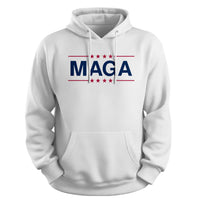 Load image into Gallery viewer, MAGA Patriotic Hoodie white color
