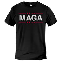 Load image into Gallery viewer, MAGA Patriotic T-shirt black color 
