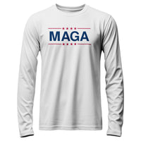 Load image into Gallery viewer, MAGA Patriotic Long sleeve Shirt white color
