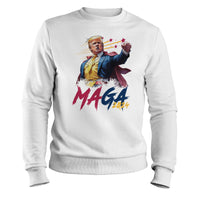 Load image into Gallery viewer, MAGA 2024 crewneck sweatshirt white color
