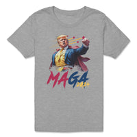 Load image into Gallery viewer, Maga 2024 youth tee Athletic Heather color
