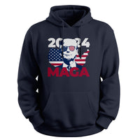 Load image into Gallery viewer, MAGA 2024 Hoodie navy color

