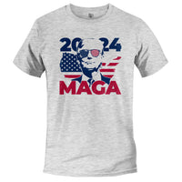 Load image into Gallery viewer, MAGA 2024 T- shirt Athletic Heather Color
