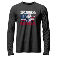 Load image into Gallery viewer, MAGA 2024 T shirt dark heather color
