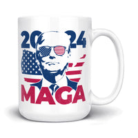 Load image into Gallery viewer, MAGA 2024 Mug 15oz white color
