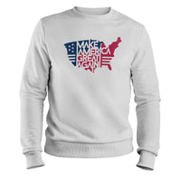 Load image into Gallery viewer, Make America Great Agian Crewneck Sweatshirt white color
