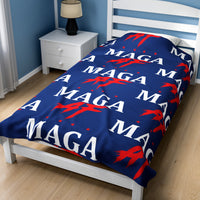 Load image into Gallery viewer, MAGA AF Blanket dark blue color
