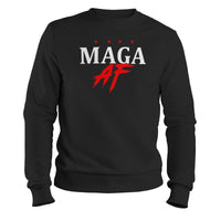 Load image into Gallery viewer, MAGA AF Crewneck sweatshirt black color
