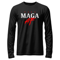 Load image into Gallery viewer, MAGA AF Long sleeve shirt black color
