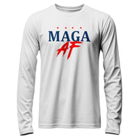 Load image into Gallery viewer, MAGA AF Long sleeve shirt white color
