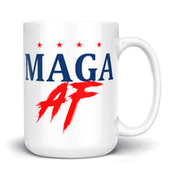 Load image into Gallery viewer, MAGA AF 15oz Mug white color
