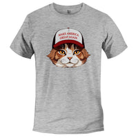 Load image into Gallery viewer, MAGA Cat T-shirt Athletic Heather color

