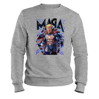 Load image into Gallery viewer, MAGA sweatshirt Athletic Heather color
