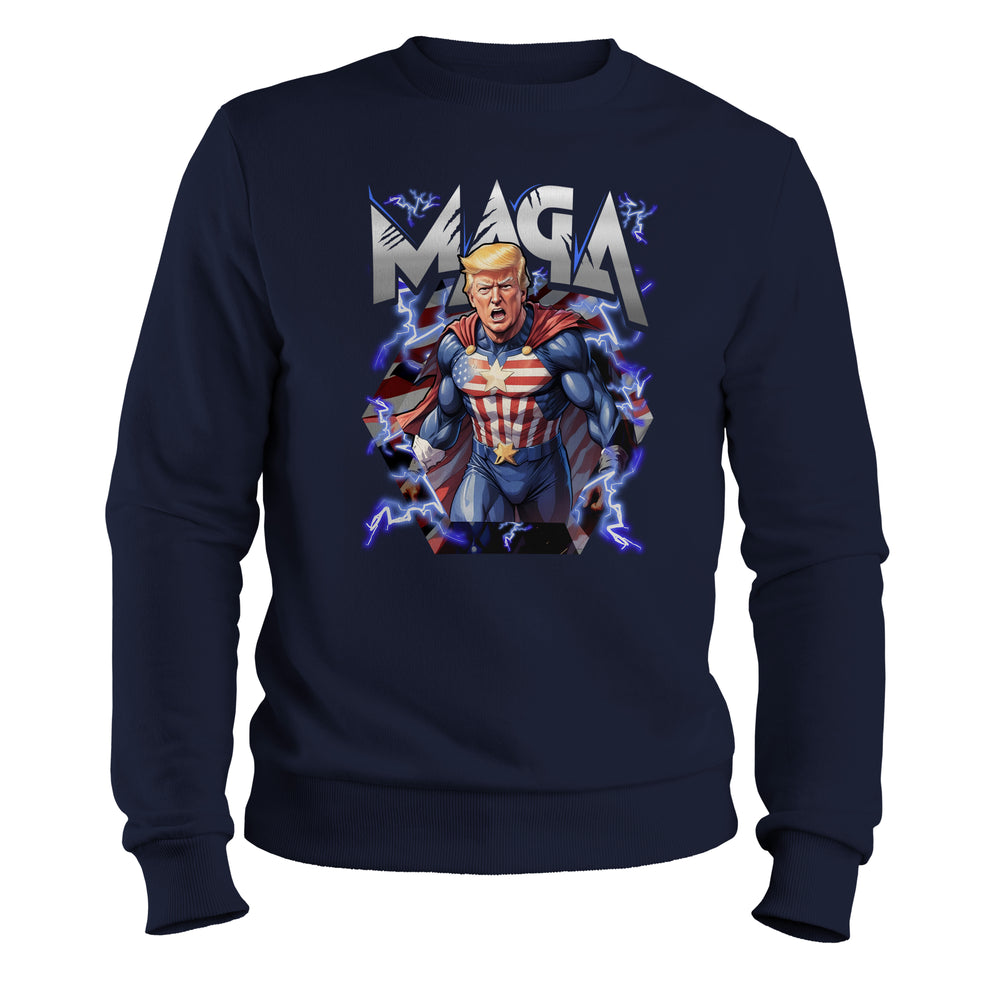 MAGA sweatshirt navy color