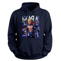 Load image into Gallery viewer, MAGA hero hoodie navy color
