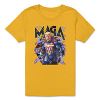Load image into Gallery viewer, Maga Hero youth tee gold color 
