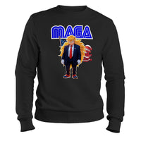 Load image into Gallery viewer, MAGA Sonic Crewneck Sweatshirt black color
