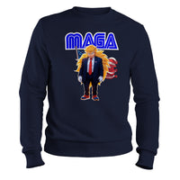 Load image into Gallery viewer, MAGA Sonic Crewneck Sweatshirt navy color
