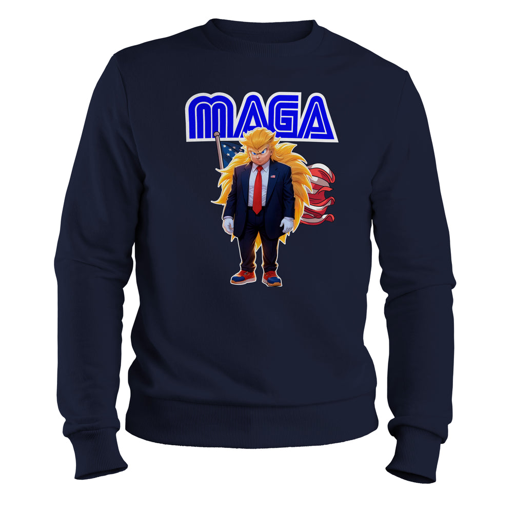 MAGA Sonic Crewneck Sweatshirt navy color