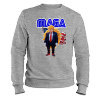 Load image into Gallery viewer, MAGA Sonic Crewneck Sweatshirt sport grey color

