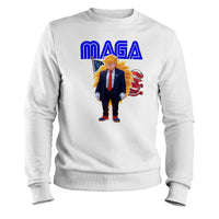 Load image into Gallery viewer, MAGA Sonic Crewneck Sweatshirt white color
