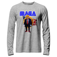 Load image into Gallery viewer, MAGA Sonic Long Sleeve Shirt Athletic Heather color
