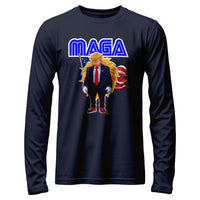 Load image into Gallery viewer, MAGA Sonic Long Sleeve Shirt Navy Color
