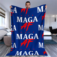 Load image into Gallery viewer, MAGA AF Velveteen Plush Blanket
