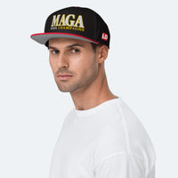 Load image into Gallery viewer, MAGA OG Snapback Hat black model 

