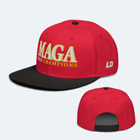 Load image into Gallery viewer, MAGA OG Snapback Hat red black color
