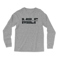 Load image into Gallery viewer, MILF Long Sleeve Shirt Athletic heather color
