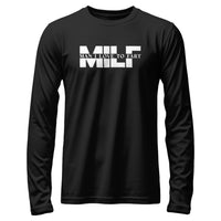 Load image into Gallery viewer, MILF Long Sleeve Shirt black color
