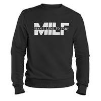 Load image into Gallery viewer, MILF Crewneck Sweatshirt black color
