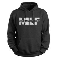 Load image into Gallery viewer, MILF Hoodie dark heather color
