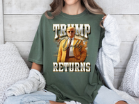 Load image into Gallery viewer, Daddy Trump Returns Bootleg T-Shirt moss color
