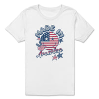 Load image into Gallery viewer, made in america toddler tshirt white
