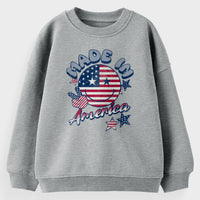 Load image into Gallery viewer, Made in America Youth Crewneck Sweatshirt | Sport grey
