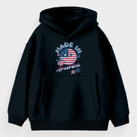 Load image into Gallery viewer, Made in America Toddler Hoodie | Black 
